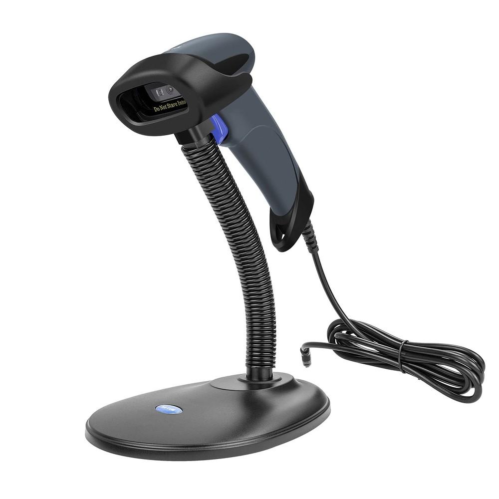 2D M5S Wired USB 2.0 QR Code Barcode Scanner Reader Handheld Gun With Stand