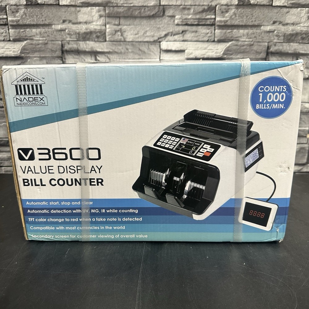 NADEX VALUE DISPLAY BILL COUNTER V3600 NCC1-1140