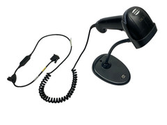 Keyence HR-100 Rev H Barcode Reader w/ HR-1C3RC & Stand DAMAGED CORD & CONNECTOR