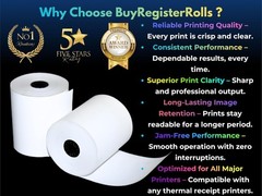 (50 Rolls) 3 1/8 x 230 Thermal Paper Receipt Rolls