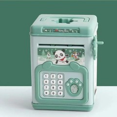 Money Bank Toy Electronic Cartoon Atm Cash Saving Box 1pc for Kids Large Savings