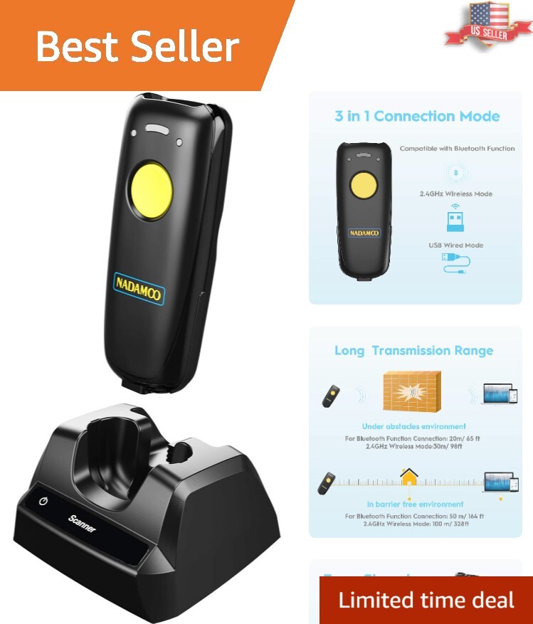 Bluetooth Barcode Image Reader – Lightweight and Long-Range Scanning