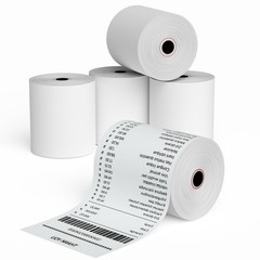 3-1/8”x230′ Thermal Paper Rolls For Credit Card – Cash Register Rolls – Prem…