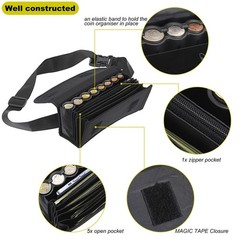 Euro Coin Holder Coin Dispenser, Fanny Pack with Banknote Waiters Purse Coin …