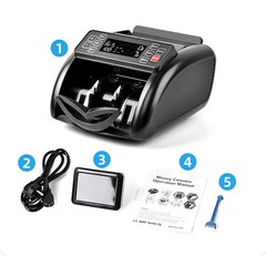 Auto Money Bill Counter Counting Machine UV MG IR Detector Digital Display