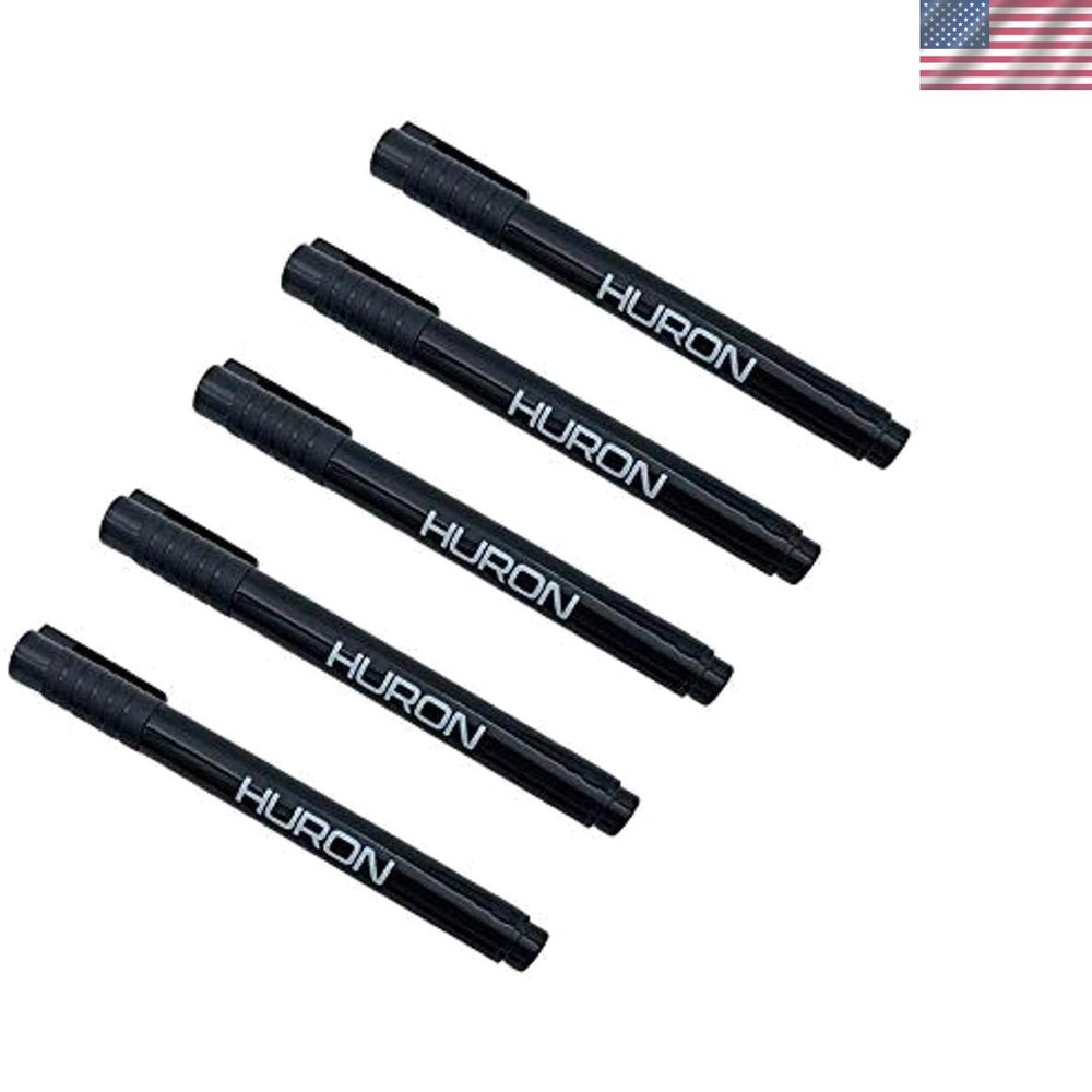 Set of 5 Counterfeit Money Detector Pens with Brown Ink for Secure Transactions