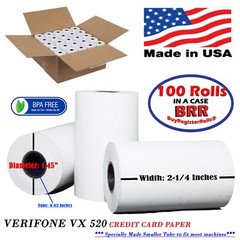 2-1/4″ x 70′ THERMAL PAPER 100 ROLLS BPA Free USA CLOVER FLEX MINI MOBILE