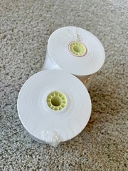 38mm (1.5”) x 3” round 1-ply Cash Register Paper Rolls Quantity 10 rolls NEW