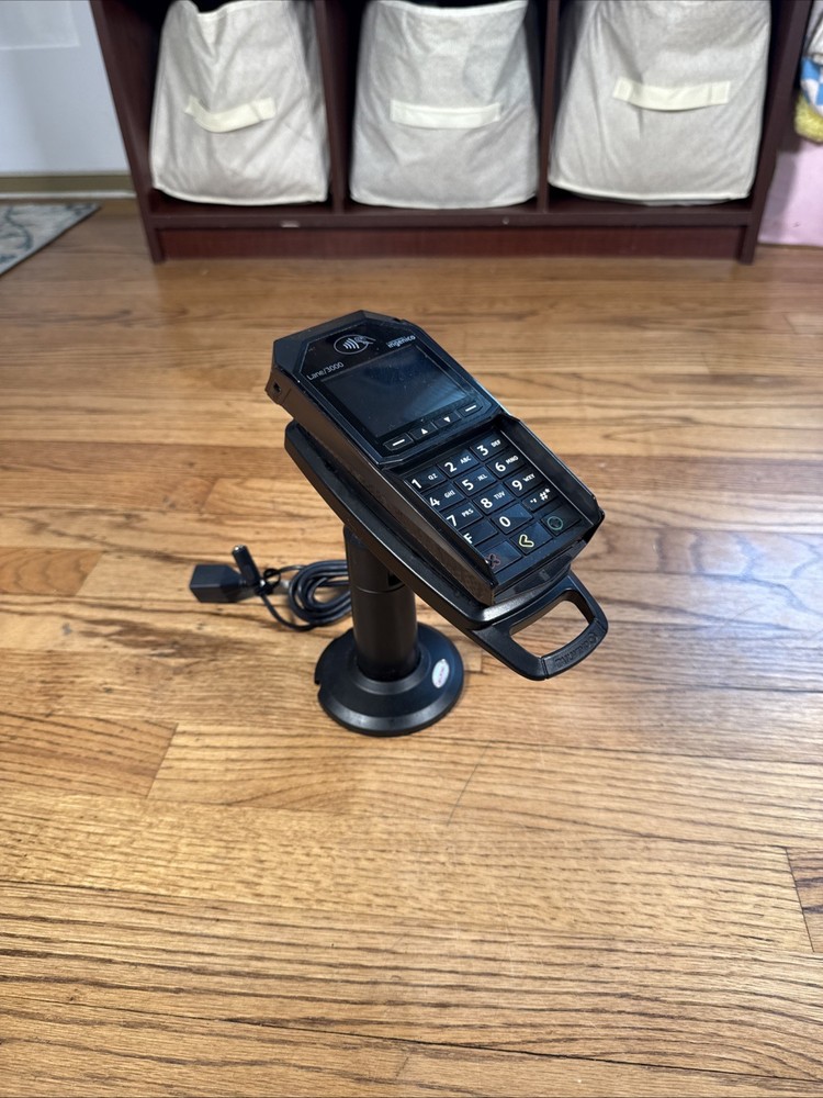 Ingenico Lane/3000 Credit Card Reader Terminal w/ Stand & Cable