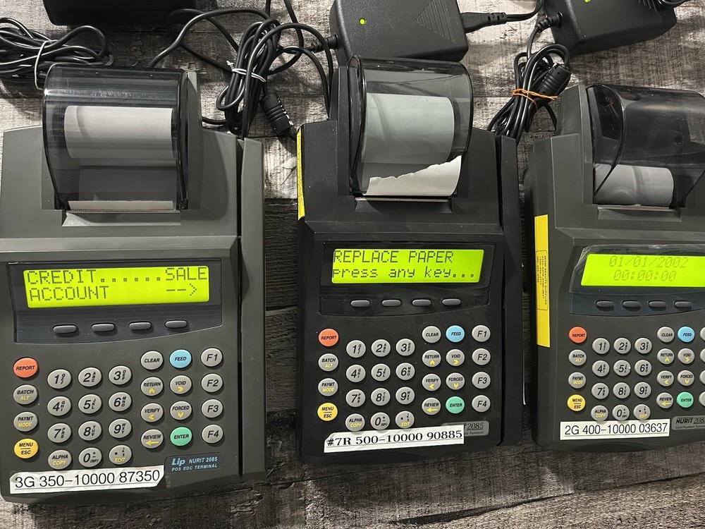 VERIFONE NURIT 2085 CARD PAYMENT TERMINAL Credit Card Machine Lot Of 3