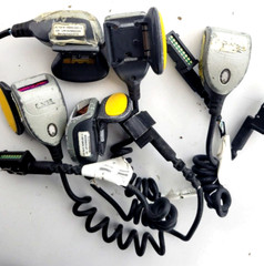 LXE 162885-0001, 161954-001 finger scanner trigger (UNTESTED-(LOT OF 9) AS-IS.