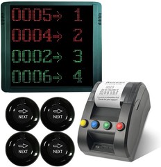 Queue Calling System Ticket System Digital Number Display Ticket Counter Machine