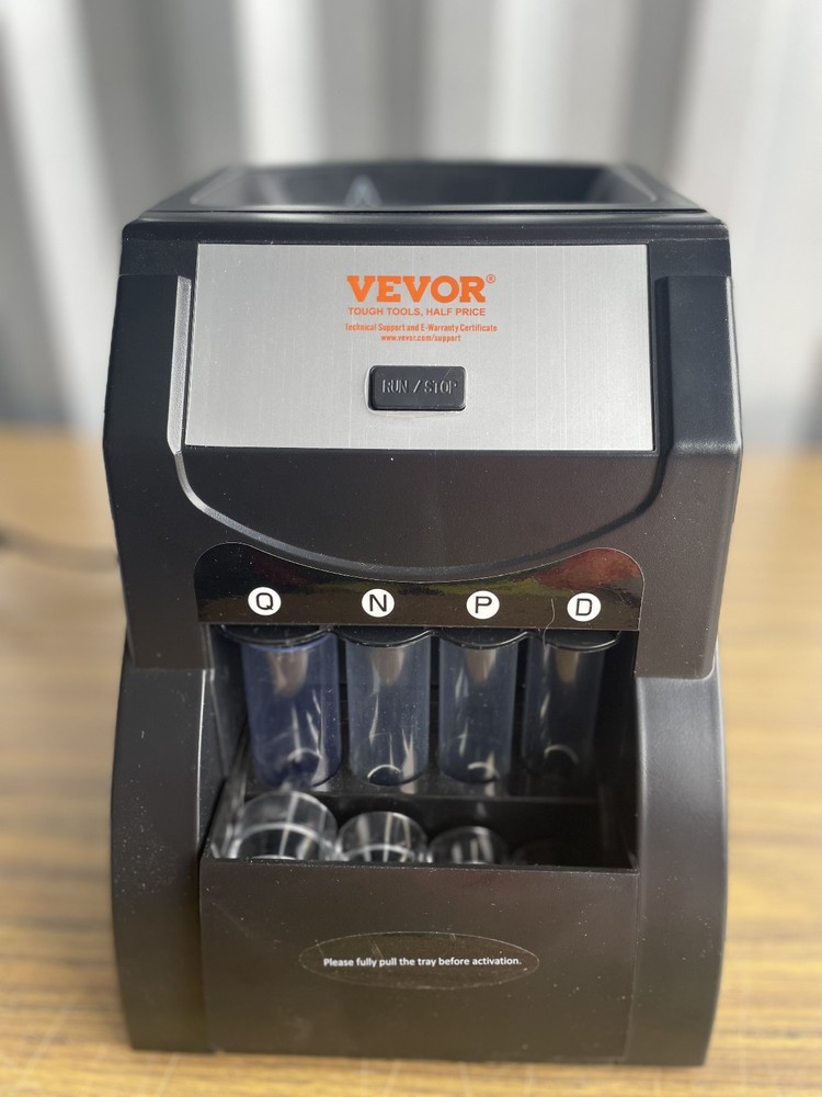 VEVOR SS1350 USD Coin Sorter Coin Tested and Working