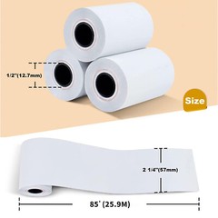 150 Rolls Case 2 1/4″ x 85′ Thermal Cash Registers Credit Card POS Receipt Paper