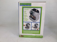 Magnif Cyber Sorter Digital Coin Sorter & Counter (TESTED)