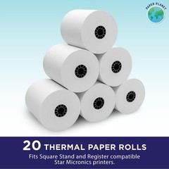 Thermal Paper for Square POS Stand and Register (Star Micronics TSP143IIIU Print