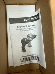 Datalogic Gryphon GD4300 White Corded Laser Handheld Barcode Scanner