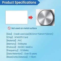 Ultra-Lightweight 12-Pack NFC Tags – Printable, Durable & Versatile Solutions