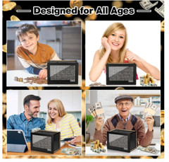 Cash Vault Wooden Savings Box Wooden Cash Saver Money Saving Box With Countdown