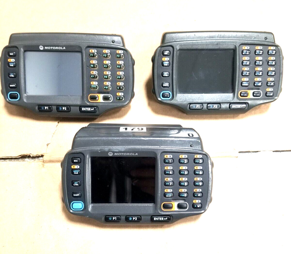(Lot of 3) Motorola Symbol WT4090, 4080, 4070 Wireless Handheld Barcode Scanner