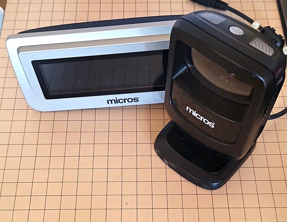 Micros Barcode Scanner Stand Docking Base Wired Model Ds9208