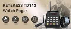 Retekess TD113 Waitress Pager System Restaurant Pagers for Servers 262ft