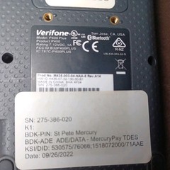 6 Verifone P400 Plus Credit Card Terminal M435-003-04-NAA-5 *Untested*