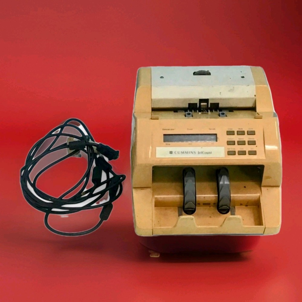 Vintage Cummins Jetcount Money Currency Bill Counter Machine
