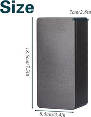Metal Cash Box Money Holder, Black Single Row Tray Organizer 7.28″x3.35″x2.76″