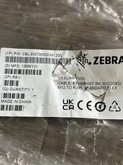 Zebra CBL-ENT00500-M1200 Cable Ethernet 5M