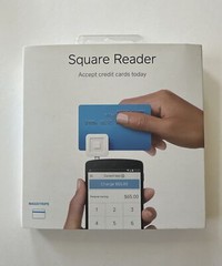 Square A-PKG-0206-01 Credit Debit Card Reader – White for Apple iPhone Android