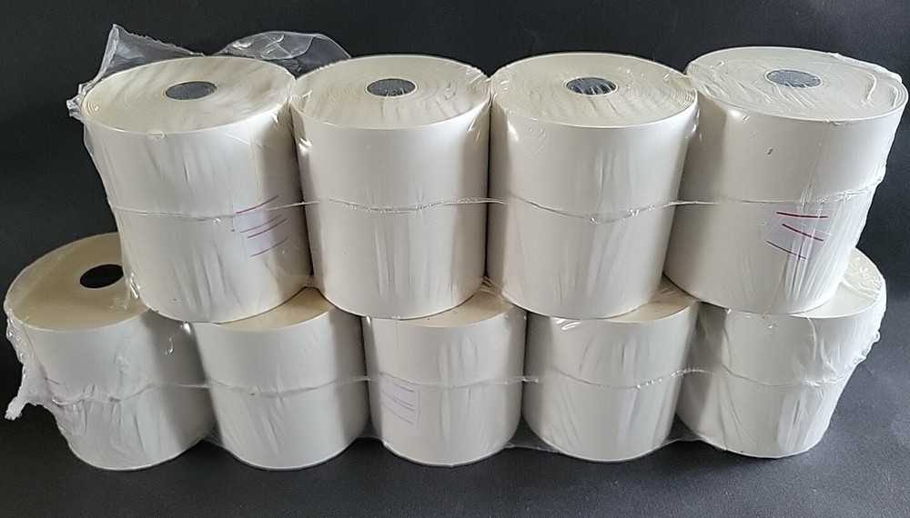 9 Rolls BuyRegisterRolls 3″ 2 Ply x 95′ Carbonless POS Kitchen Paper White