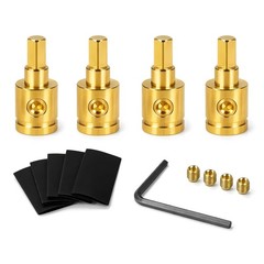 4-Pack Amp Input Reducer from 0 Gauge to 4 Gauge with Hex Screw Clamp, Includ…
