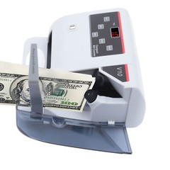 Money Counter Bill Counting Machine Counterfeit Detector UV & MG & WM Cash Bank