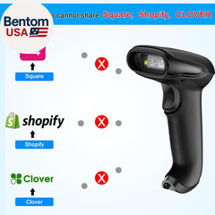 Wireless Barcode Scanner Versatile 2-In-1 (2.4Ghz Wireless+Usb 2.0 Wired) Handhe