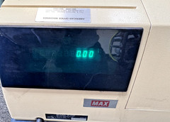 MAX ELECTRONICS CO. MODEL R-210 Electronic, JAPAN, TURNS ON Cash Register