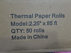 2 1/4″ (2.25″) x85 ft Thermal Paper Receipt Rolls POS Cash Register 50 Rolls