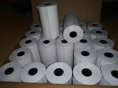 (50 Rolls) HHC Thermal Paper Rolls 4-5/16″ OD, 3/4″ ID, 150′ Length, #FL-1400