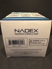 Nadex Small Coin Sorting Tube Beige