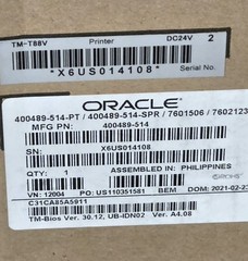 Epson TM-T88V Micros Oracle POS Receipt Printer IDN Interface 400489-514 New