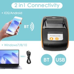 GOOJPRT 58mm Portable BT Thermal Receipt Printer Handheld POS for Stores D8N7