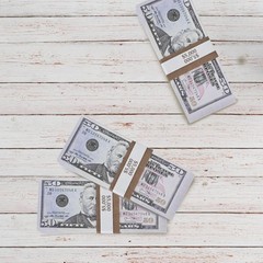 Self-Adhesive Currency Straps – 100 Pack, ABA Standard Brown $5000 Bill Wrappers