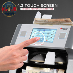 9900R V2 2-Pocket Premium Bank Grade Money Counter Machine Mixed Denomination, B