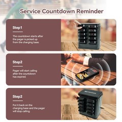 Retekess TD177 Restaurant Pager System Pagers For Restaurant 10 Buzzers For Bar