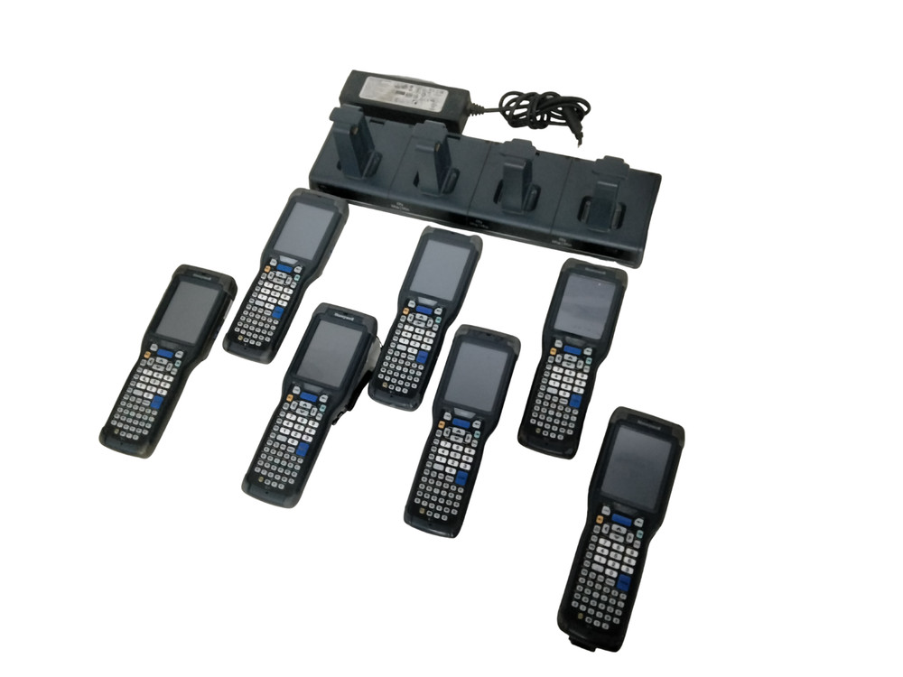Lot of 7 Honeywell CK75 Handheld Mobile Computer CK75AA6EN00W 1400 W/Battery