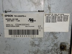 Epson Model TM-U200B POS Receipt Printer M119B Serial