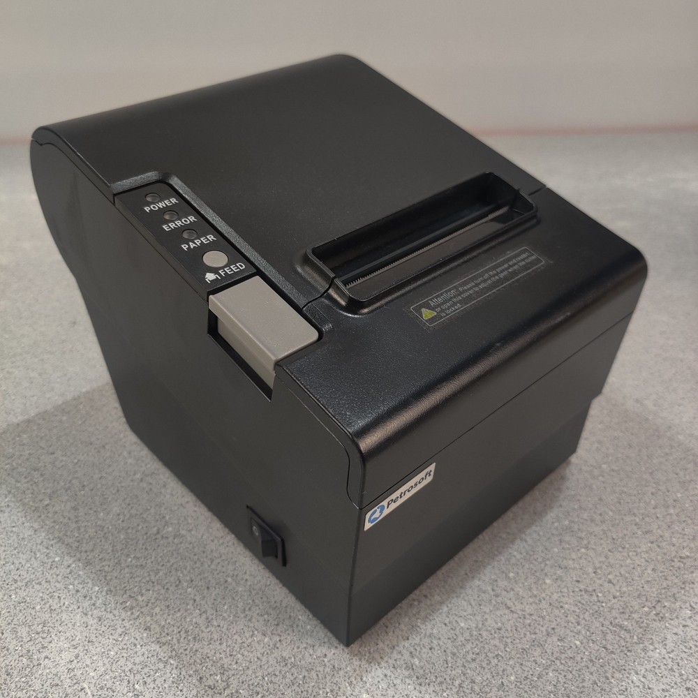 TESTED Petrosoft Thermal Receipt Printer Model: RP0080E (NO CABLES INCLUDED)
