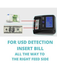 Aibecy Portable Fake Counterfeit Bill Detector & Counter IR MG/UV Dollar Euros
