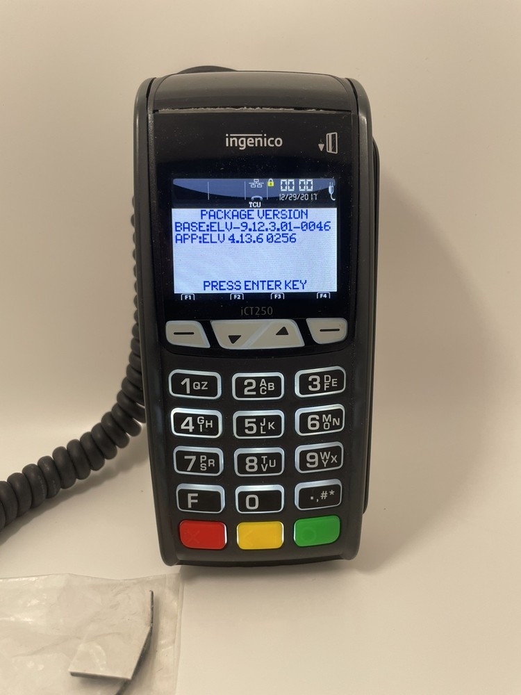 Ingenico iCT 250 Credit Card Terminal Reader ict250-11t1879a