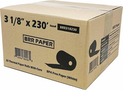 (32 Rolls) 3 1/8 X 230 Square POS Register Thermal Receipt Paper Rolls, TSP100,